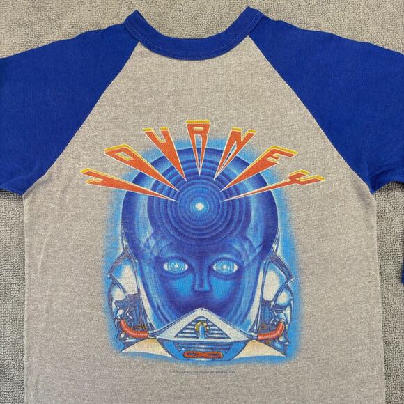 Vintage 1983 Journey Frontiers World Tour Raglan Concert T-Shirt Men's Small - Picture 3 of 7